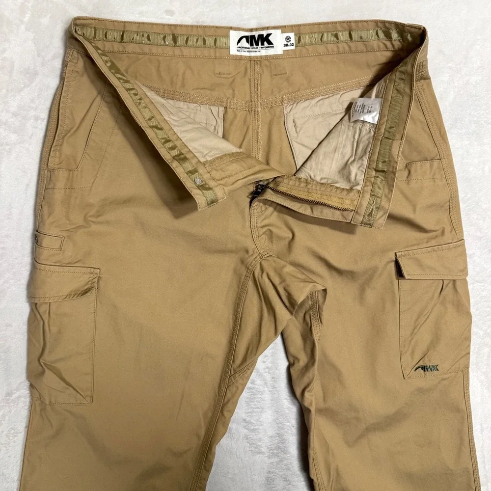 Mountain Khakis Canvas Cargo Pants Size 38x32 37 Utility Pockets Rugged Workwear
